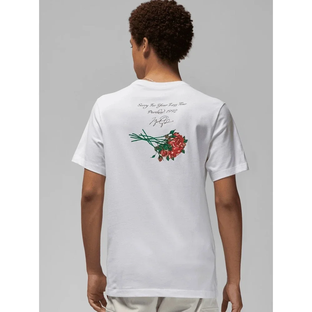 NEW Jordan Brand Sorry Crew Sz 2XL White T-Shirt DQ7390-100
